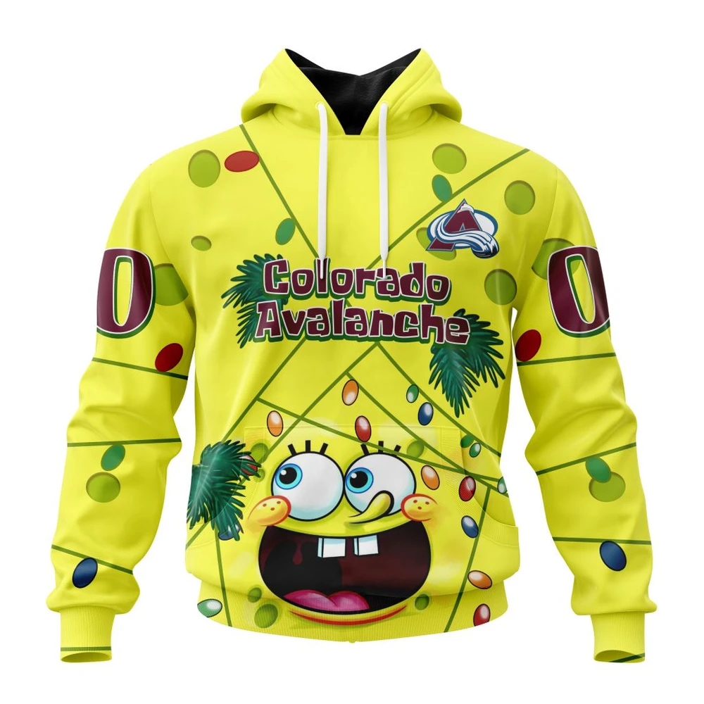 Hoodie Colorado Avalanche, Specialized Jersey With Spongebob V0122 QTNHL080524A3274HD