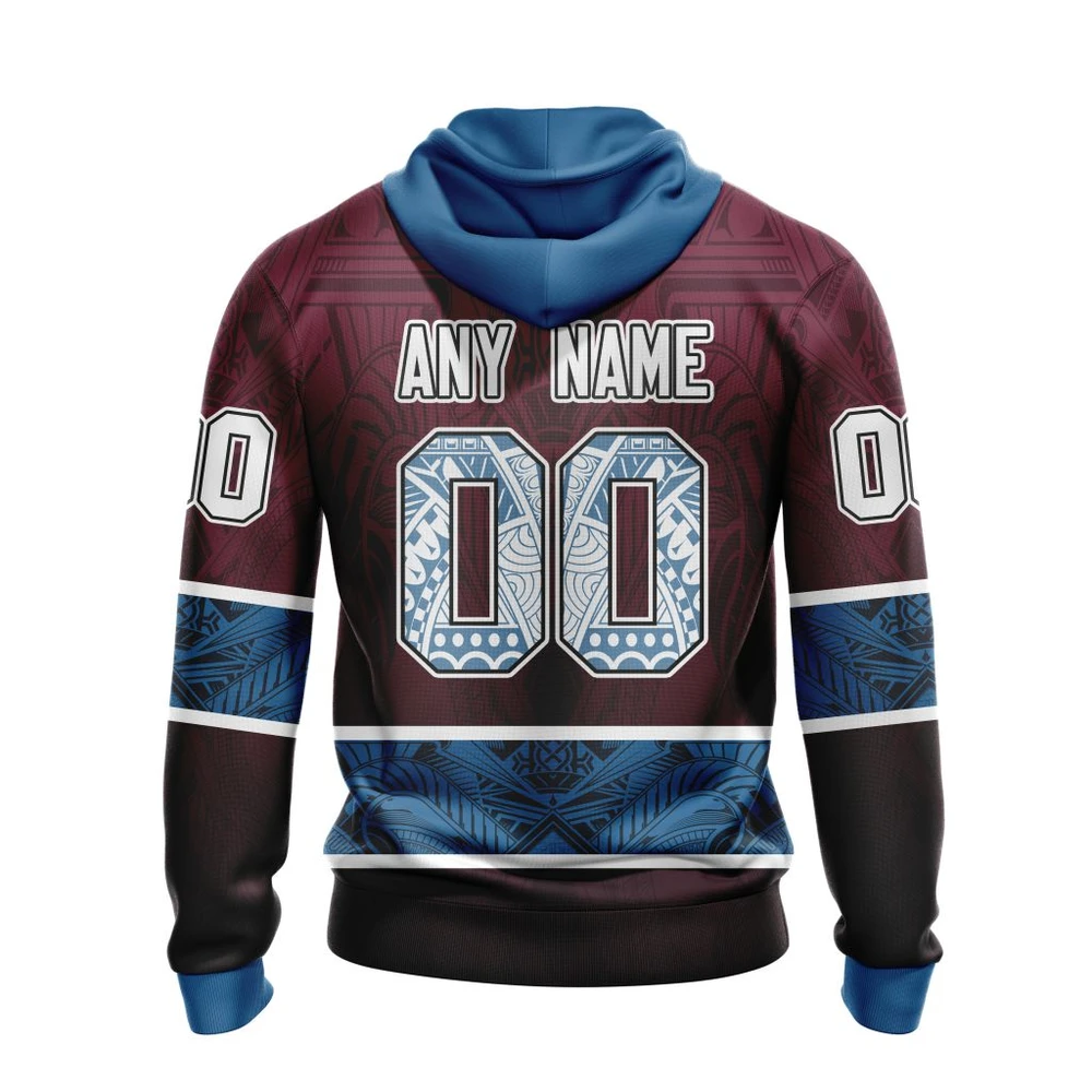 Hoodie Colorado Avalanche, Specialized Native With Samoa Culture V0222 QTNHL080524A405HD - Image 2