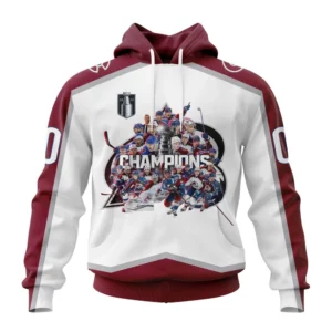 Hoodie Colorado Avalanche Stanley Cup Champions Away QTNHL080524A159HD