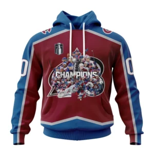 Hoodie Colorado Avalanche Stanley Cup Champions Home QTNHL080524A399HD