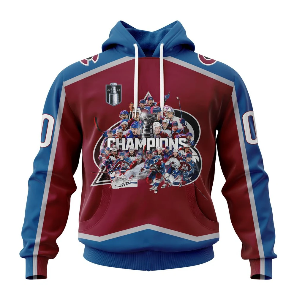 Hoodie Colorado Avalanche Stanley Cup Champions Home QTNHL080524A399HD