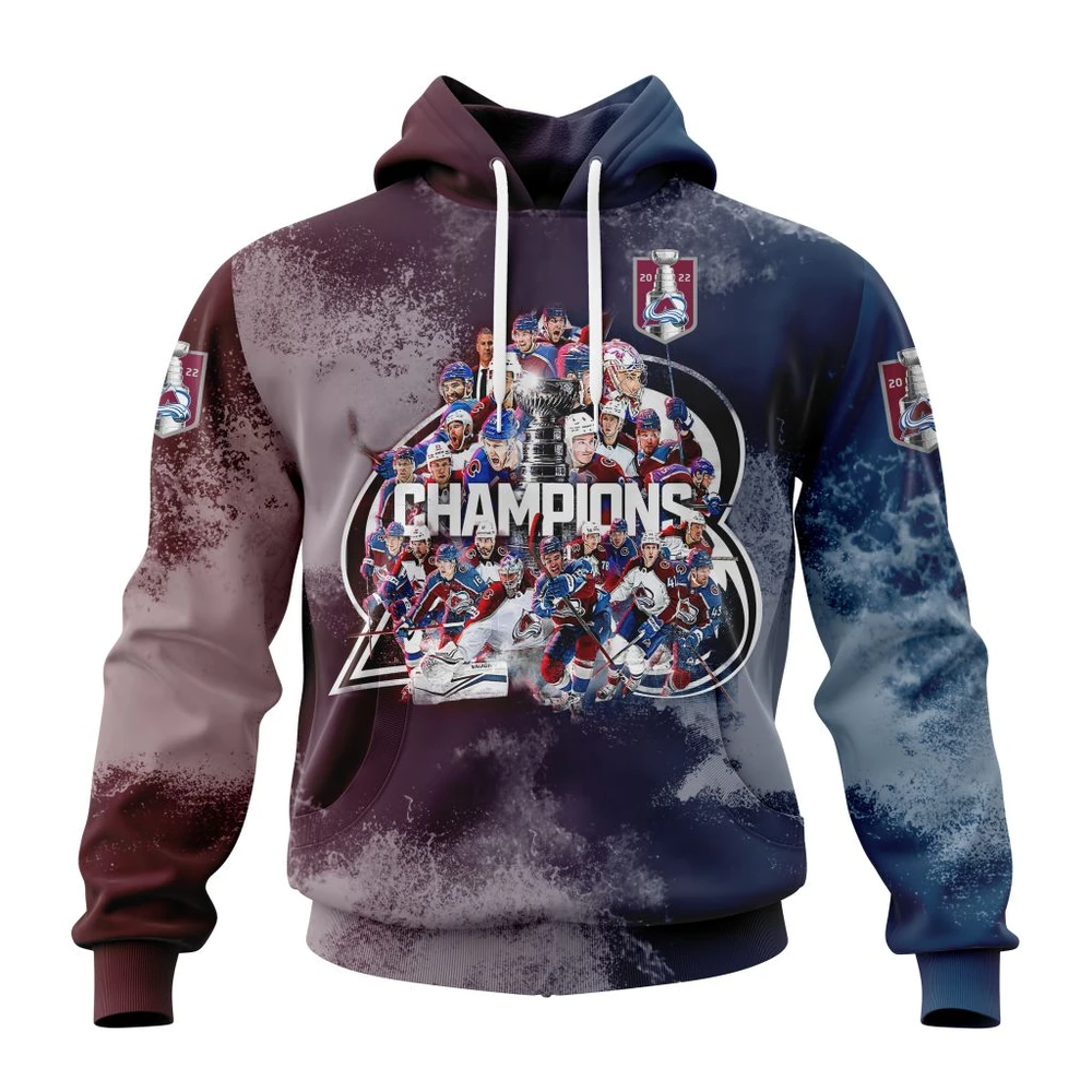 Hoodie Colorado Avalanche Stanley Cup Champions QTNHL080524A3740HD