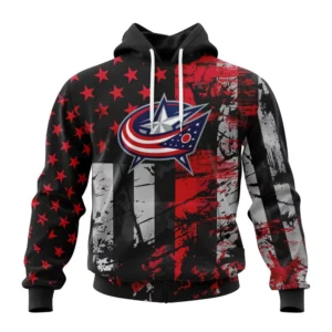 Hoodie Columbus Blue Jackets, Specialized Jersey For America QTNHL080524A3242HD