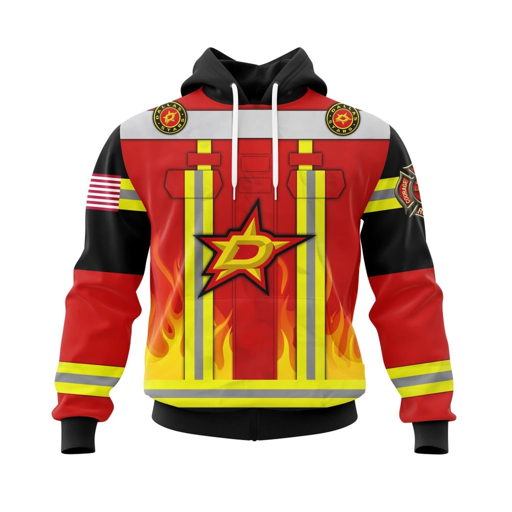 Hoodie Dallas Stars Honnor Firefighter Uniform V0622 QTNHL080524A3764HD