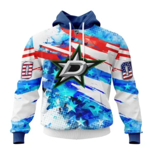 Hoodie Dallas Stars, Special Concept For Independence Day St2201 QTNHL080524A2132HD