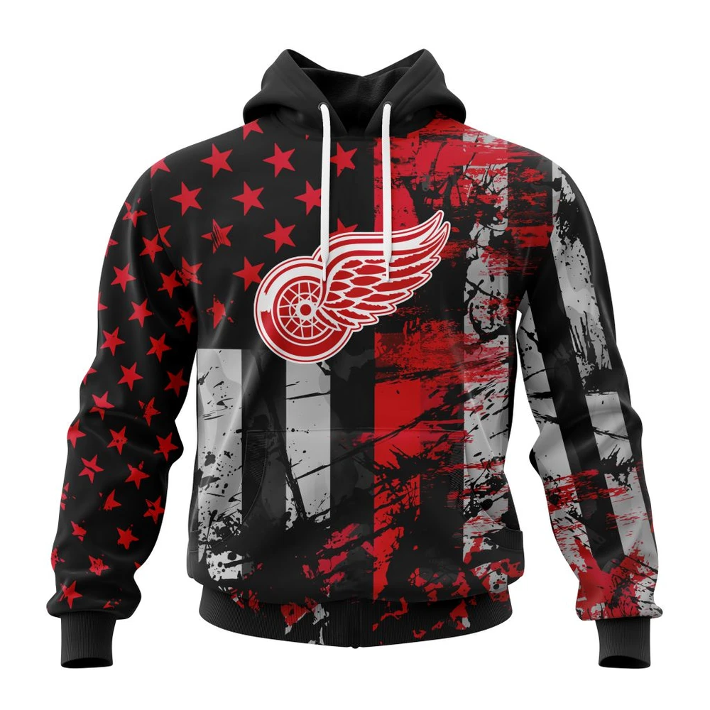Hoodie Detroit Red Wings, Specialized Jersey For America QTNHL080524A3237HD