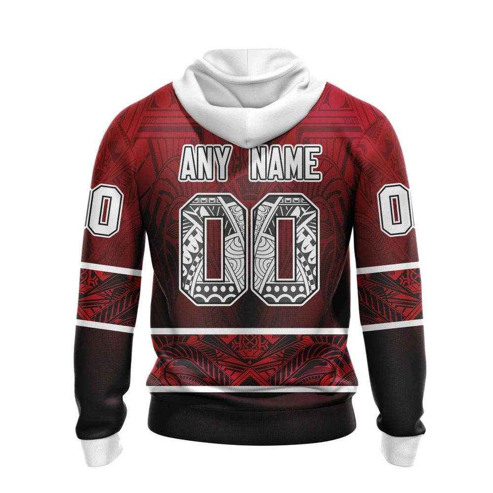 Hoodie Detroit Red Wings, Specialized Native With Samoa Culture V0222 QTNHL080524A409HD - Image 2