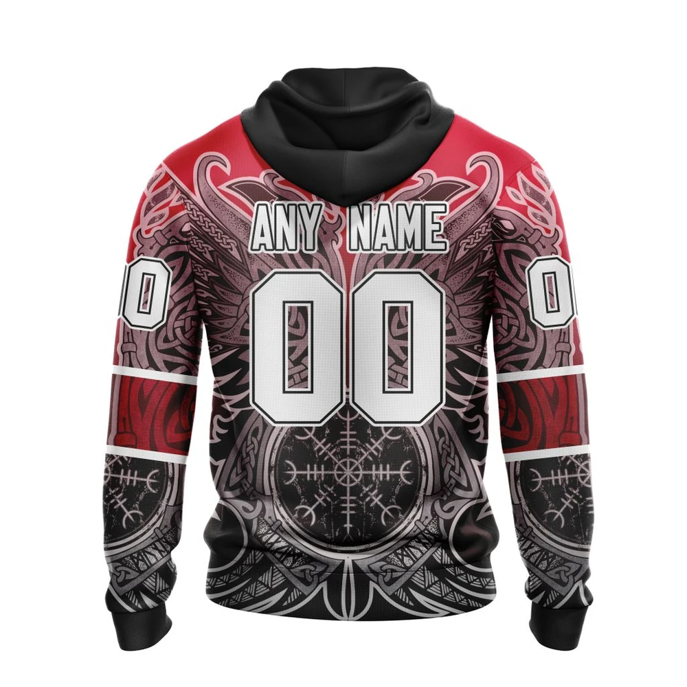 Hoodie Detroit Red Wings , Specialized Norse Viking Symbols St2201 QTNHL080524A3886HD - Image 2