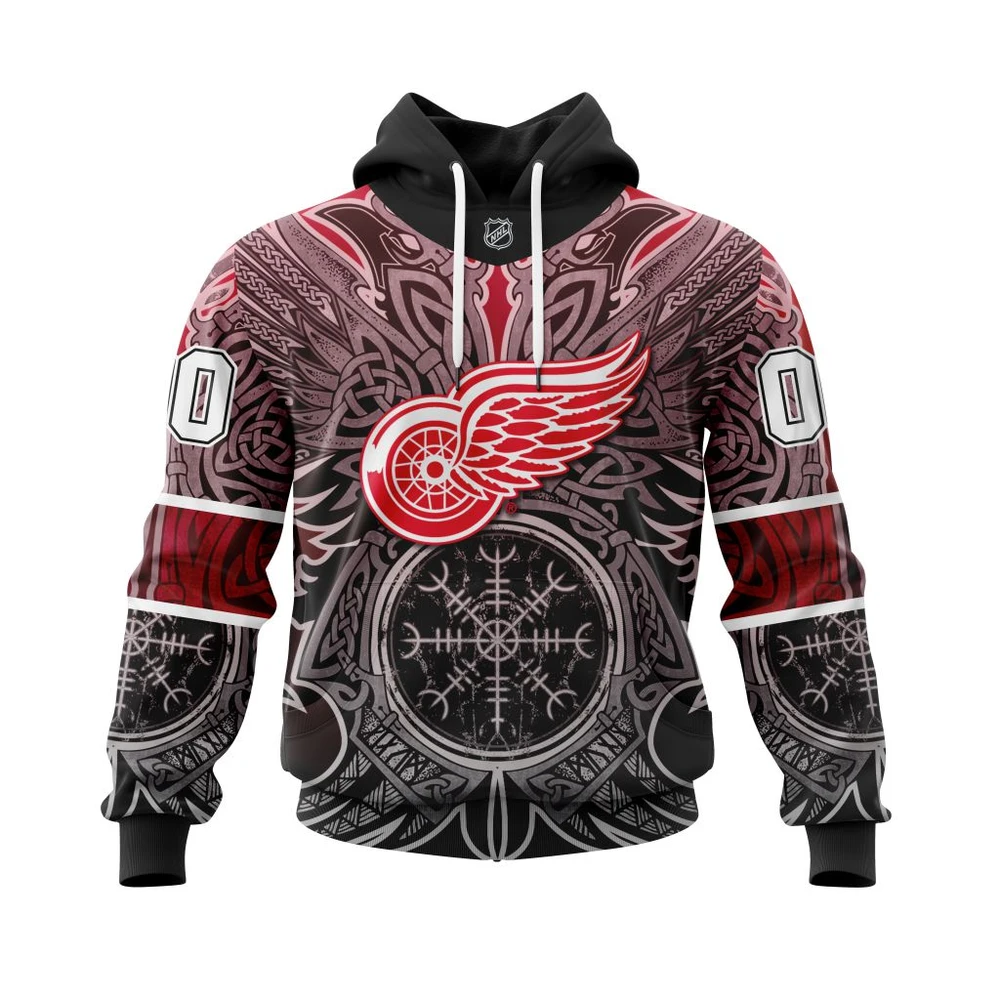 Hoodie Detroit Red Wings , Specialized Norse Viking Symbols St2201 QTNHL080524A3886HD