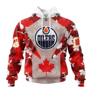 Hoodie Edmonton Oilers, Special Concept For Canada Day St2201 QTNHL080524A2137HD