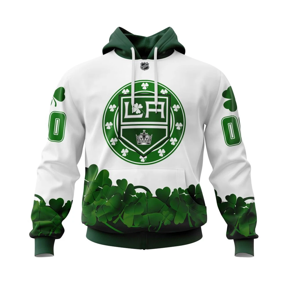 Hoodie Los Angeles Kings, Happy St.Patrick Days Jersey V0522 QTNHL080524A3930HD