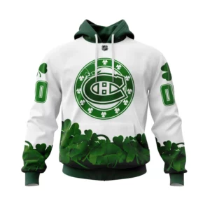 Hoodie Montreal Canadiens, Happy St.Patrick Days Jersey V0522 QTNHL080524A3828HD
