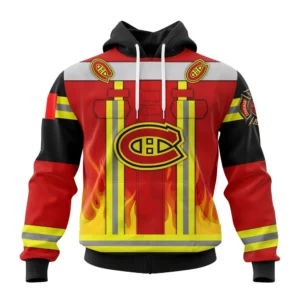Hoodie Montreal Canadiens Honnor Firefighter Uniform V0622 QTNHL080524A3768HD