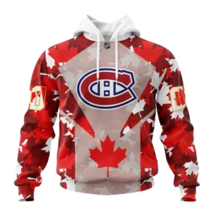 Hoodie Montreal Canadiens, Special Concept For Canada Day St2201 QTNHL080524A2152HD