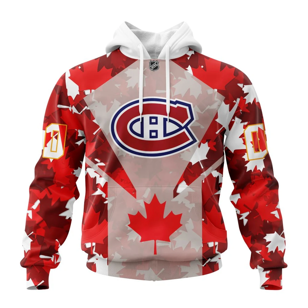 Hoodie Montreal Canadiens, Special Concept For Canada Day St2201 QTNHL080524A2152HD