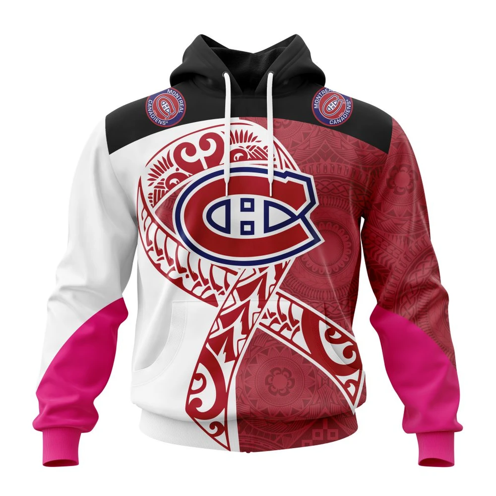 Hoodie Montreal Canadiens Specialized Samoa Fights Cancer Jersey QTNHL080524A3293HD