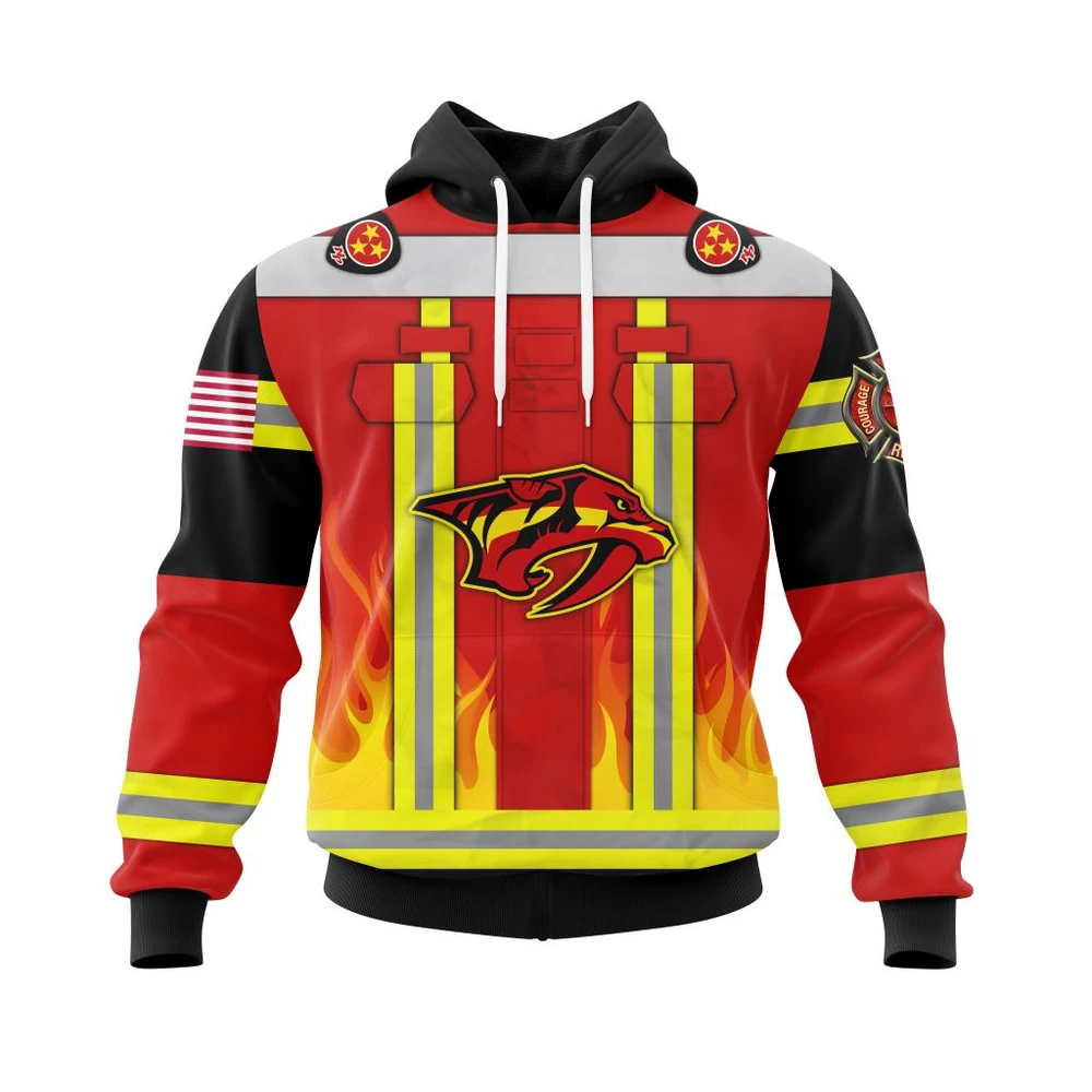 Hoodie Nashville Predators Honnor Firefighter Uniform V0622 QTNHL080524A3753HD