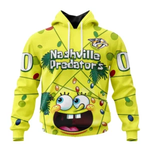 Hoodie Nashville Predators, Specialized Jersey With Spongebob V0122 QTNHL080524A3261HD