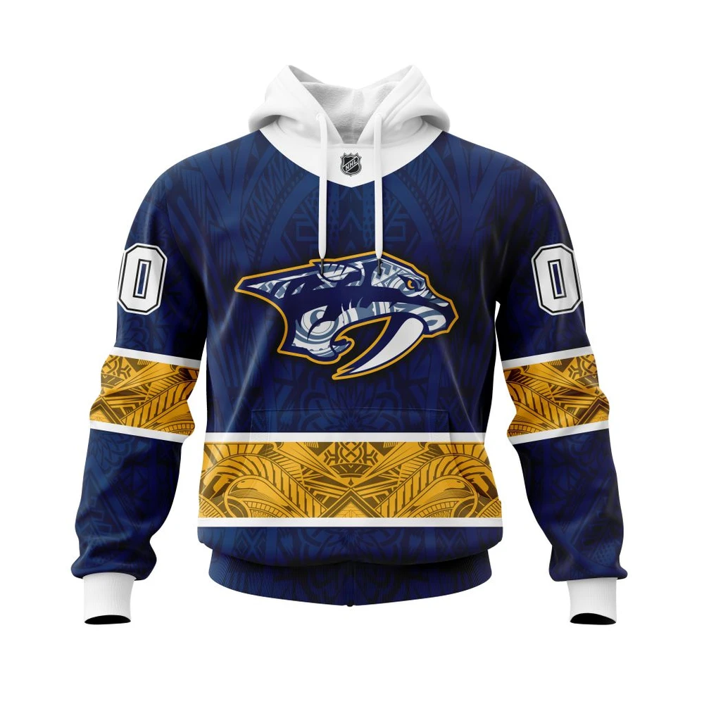 Hoodie Nashville Predators, Specialized Native With Samoa Culture V0222 QTNHL080524A3870HD