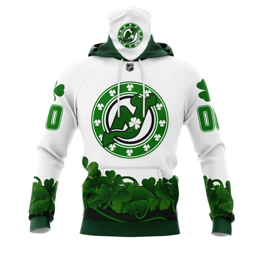 Hoodie New Jersey Devils, Happy St.Patrick Days Jersey V0522 QTNHL080524A3848HD - Image 2