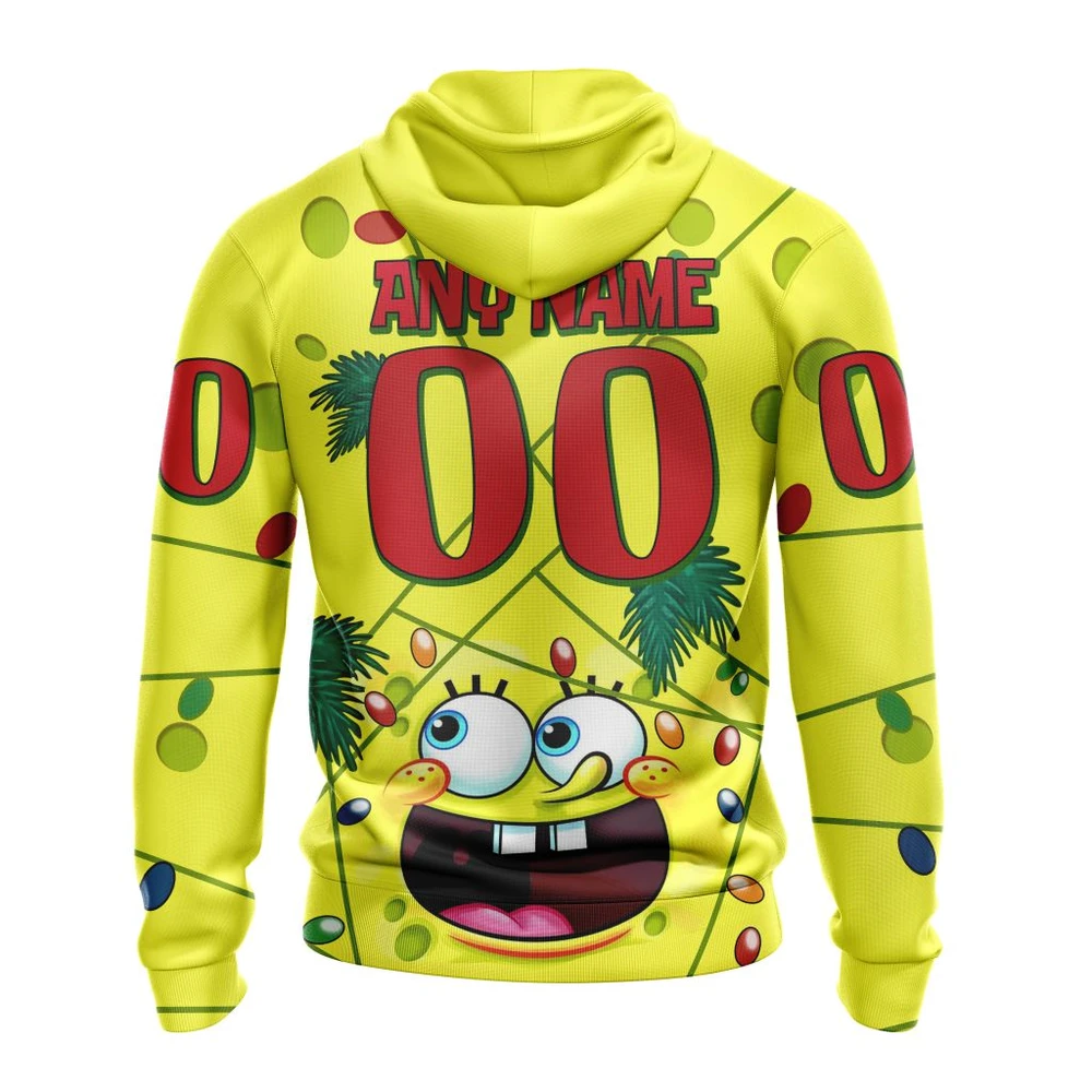 Hoodie New Jersey Devils, Specialized Jersey With Spongebob V0122 QTNHL080524A3262HD - Image 2