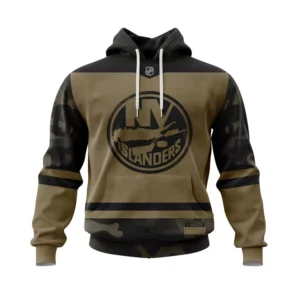 Hoodie New York Islanders Military Night, Personalized Name &amp; Number QTNHL080524A3884HD