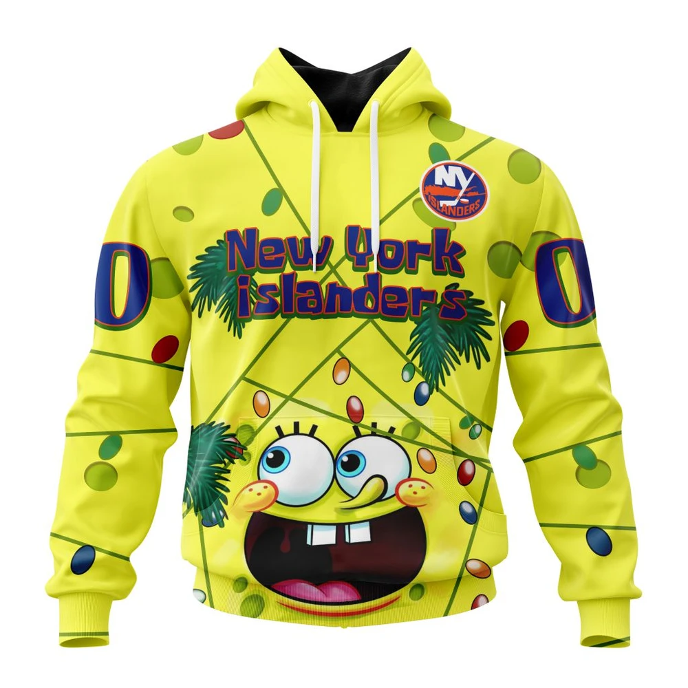 Hoodie New York Islanders, Specialized Jersey With Spongebob V0122 QTNHL080524A3260HD