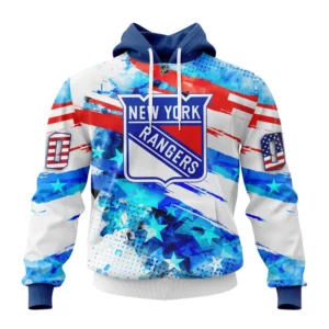 Hoodie New York Rangers, Special Concept For Independence Day St2201 QTNHL080524A111HD