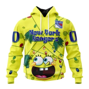 Hoodie New York Rangers, Specialized Jersey With Spongebob V0122 QTNHL080524A3259HD