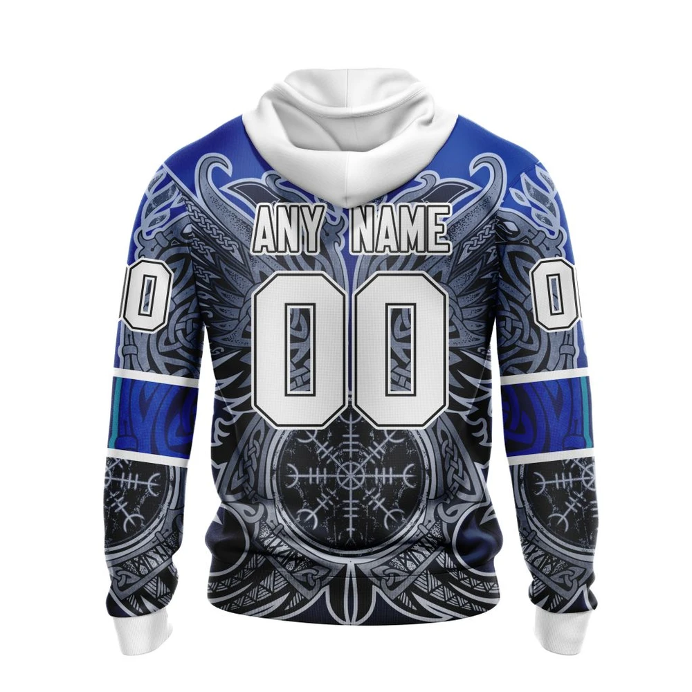 Hoodie New York Rangers , Specialized Norse Viking Symbols St2201 QTNHL080524A3889HD - Image 2