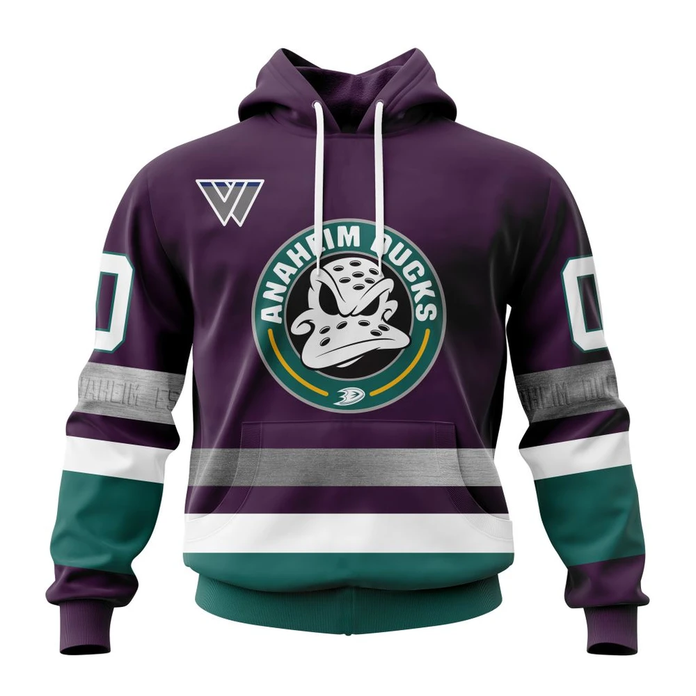 Hoodie NHL Anaheim Ducks Mighty Ducks 30Th Anniversary QTNHL080524A20HD
