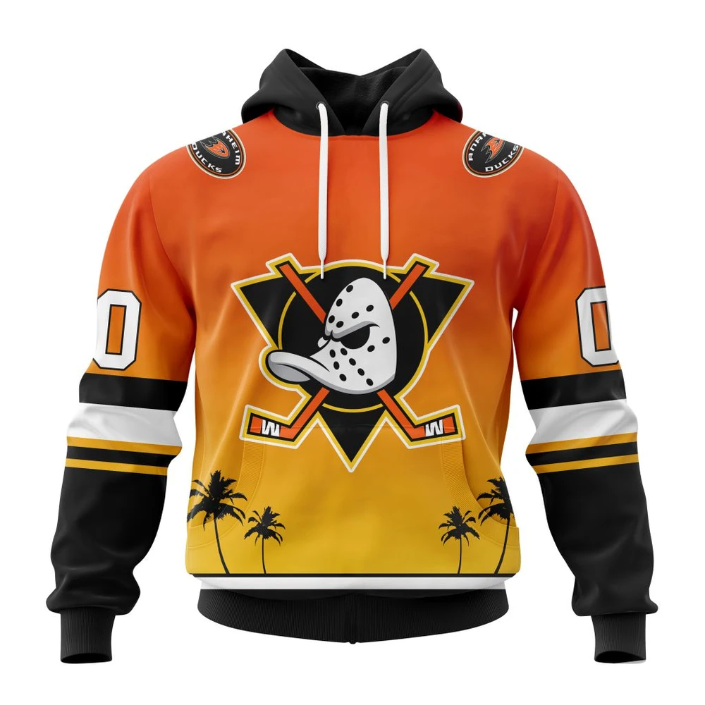 Hoodie NHL Anaheim Ducks Personalize Gradient Series Concept St2301 QTNHL080524A1359HD