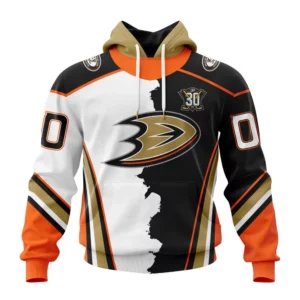Hoodie NHL Anaheim Ducks Personalize Home Mix Away Kits QTNHL080524A1519HD