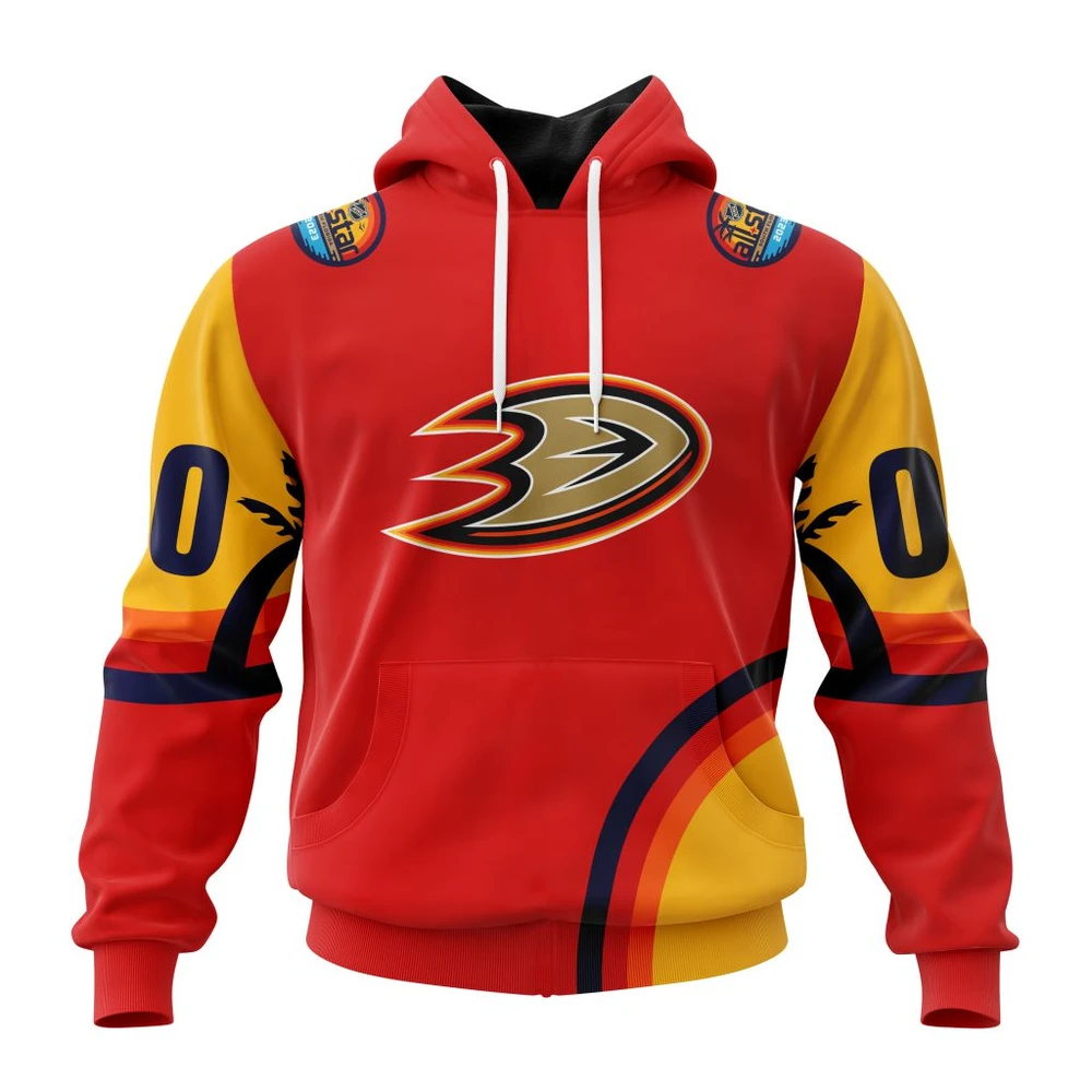 Hoodie NHL Anaheim Ducks Special All-Star Game Design With Florida Sunset QTNHL080524A2609HD