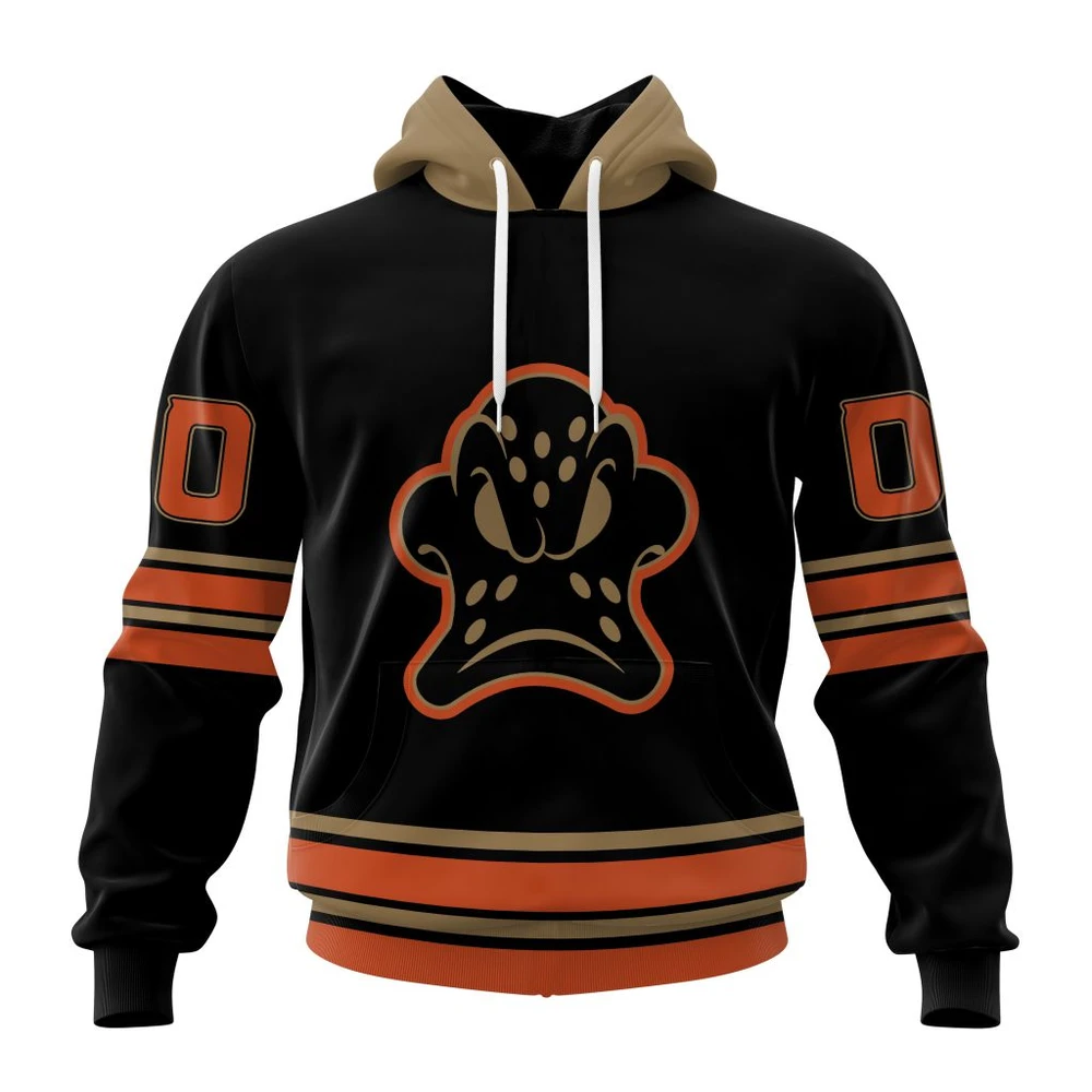 Hoodie NHL Anaheim Ducks Special Blackout Design St2401 QTNHL080524A613HD