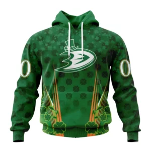 Hoodie NHL Anaheim Ducks Special Design For St. Patrick&apos;s Day St2402 QTNHL080524A1164HD