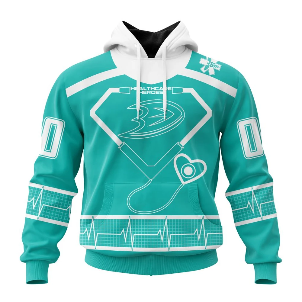 Hoodie NHL Anaheim Ducks Special Design Honoring Healthcare Heroes St2301 QTNHL080524A2314HD