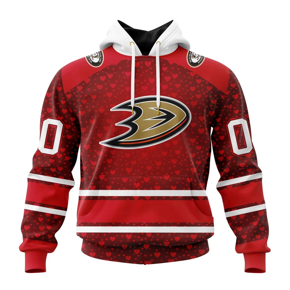 Hoodie NHL Anaheim Ducks Special Gift For Valentines Day St2401 QTNHL080524A1009HD