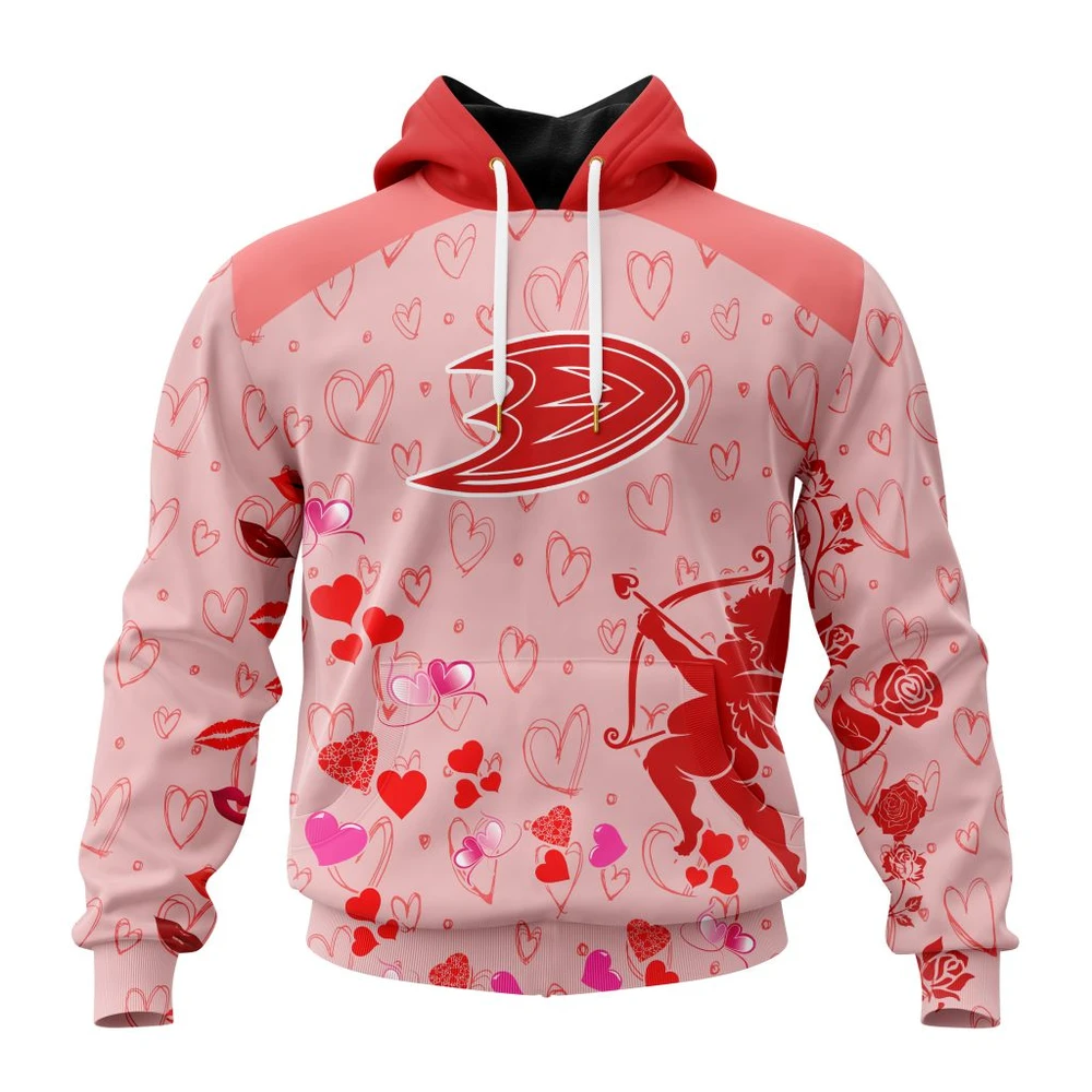 Hoodie NHL Anaheim Ducks Special Gift For Valentines Day St2402 QTNHL080524A978HD