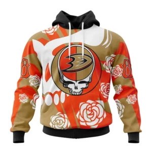 Hoodie NHL Anaheim Ducks Special Grateful Dead Design St2305 QTNHL080524A1291HD