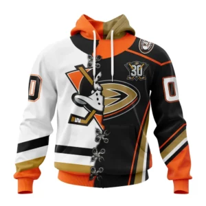 Hoodie NHL Anaheim Ducks Special Home Mix Reverse Retro Personalized Kits QTNHL080524A945HD