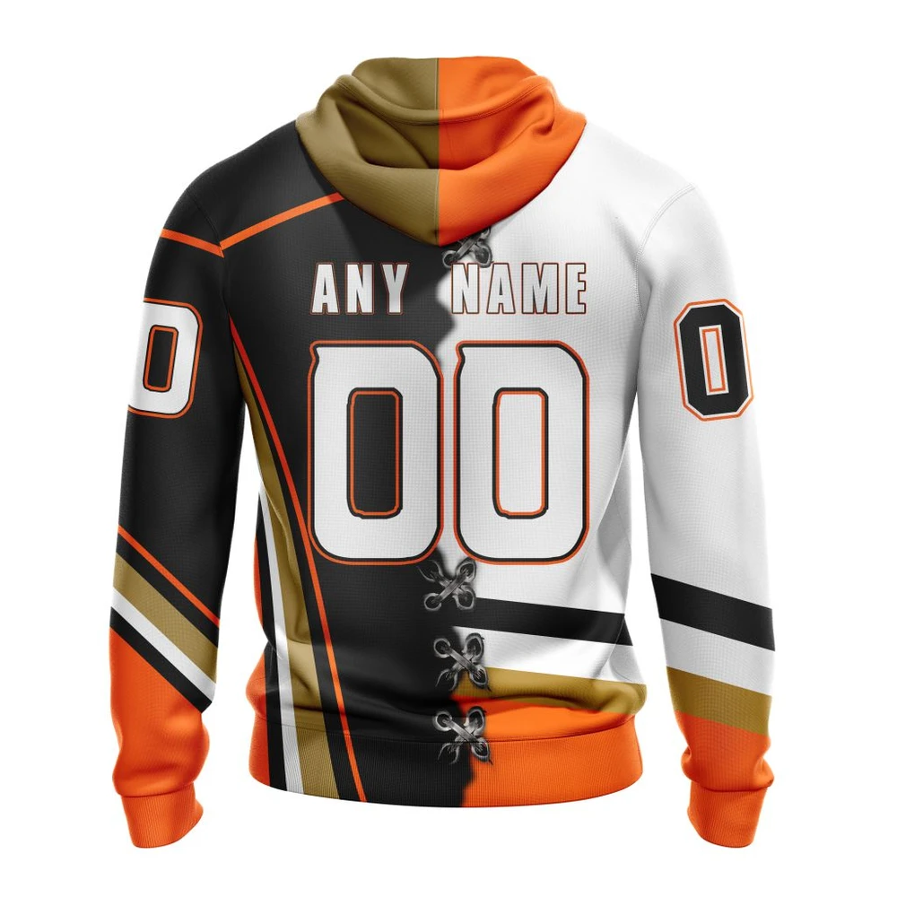Hoodie NHL Anaheim Ducks Special Home Mix Reverse Retro Personalized Kits QTNHL080524A945HD - Image 2
