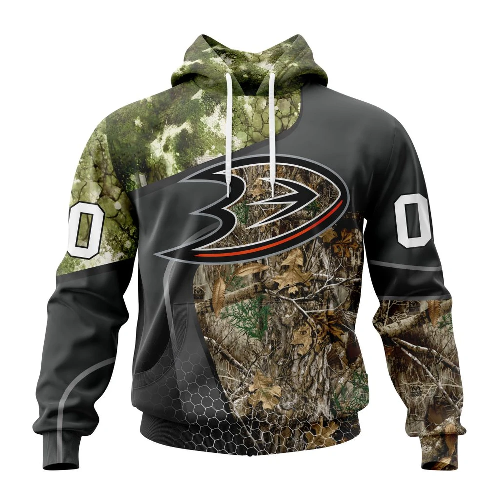 Hoodie NHL Anaheim Ducks Special Hunting Camo Design St2302 QTNHL080524A1326HD