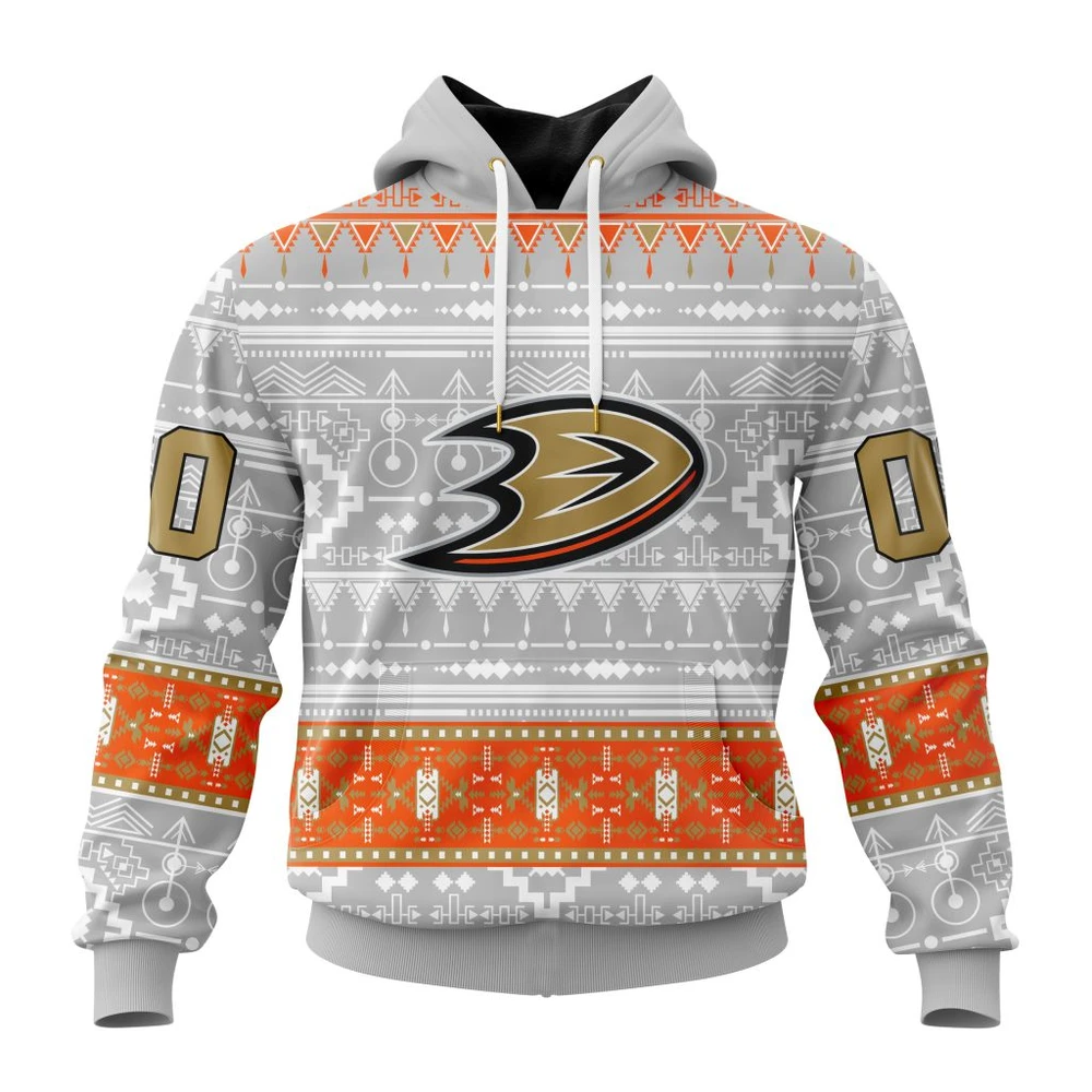 Hoodie NHL Anaheim Ducks Special Native Design St2302 QTNHL080524A2071HD