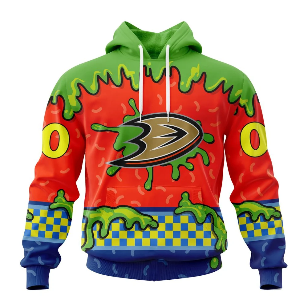 Hoodie NHL Anaheim Ducks Special Nickelodeon Design St2301 QTNHL080524A1196HD