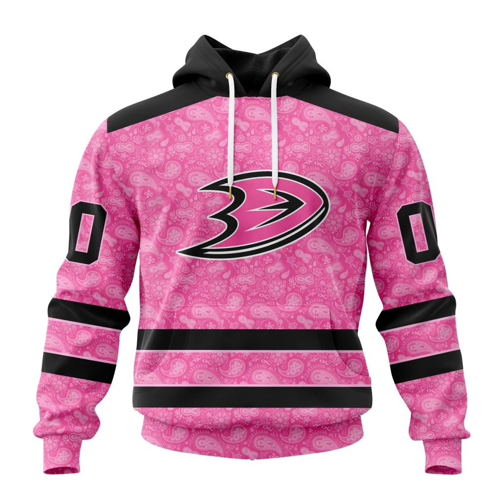 Hoodie NHL Anaheim Ducks Special Pink Fight Breast Cancer St2306 QTNHL080524A1654HD