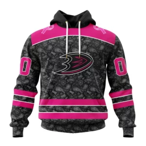 Hoodie NHL Anaheim Ducks Special Pink In The Rink Fight Breast Cancer St2301 QTNHL080524A2095HD