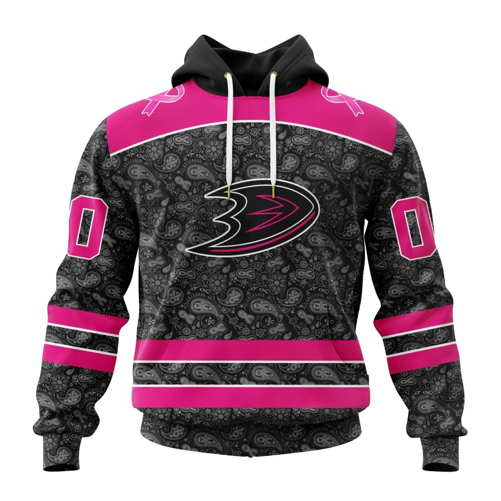 Hoodie NHL Anaheim Ducks Special Pink In The Rink Fight Breast Cancer St2301 QTNHL080524A2095HD