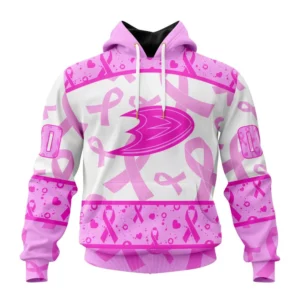 Hoodie NHL Anaheim Ducks Special Pink October Breast Cancer Awareness Month St2302 QTNHL080524A1877HD