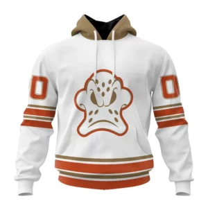 Hoodie NHL Anaheim Ducks Special Whiteout Design St2401 QTNHL080524A581HD